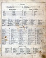 Table of Contents, Clarion County 1877